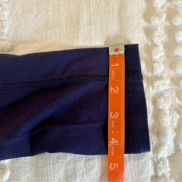 Eileen Fisher woman’s Navy Blue Organic Cotton Yoga Zippered Leggings Sz XS - Picture 8 of 8